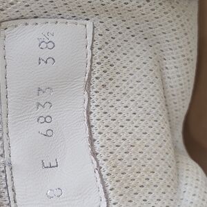 White Perforated Leather Shoe
